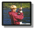 Kid fishing.